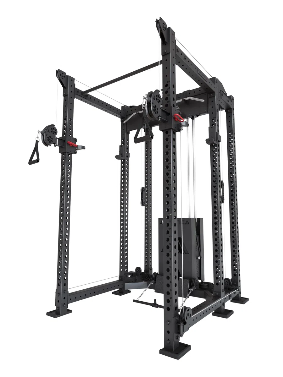 Atletica R8 Alpha Power Rack Squat Cable rack Negro