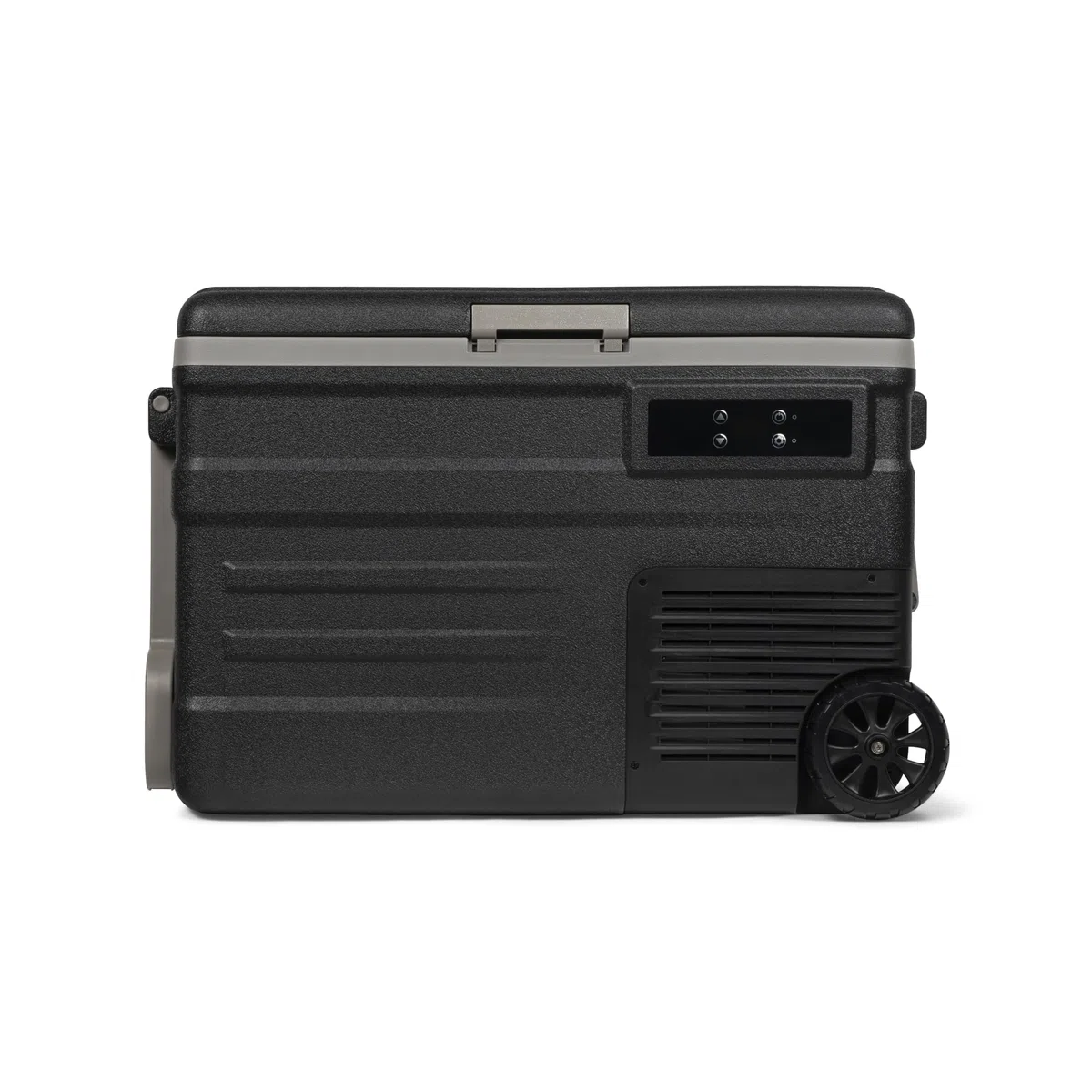 Steamy-E Single Zone 45 Roller, Nevera de compresor portátil eléctrica con Ruedas, 45 Litros, Negro, 12V / 230V, para Congelar y Enfriar de -20°C a +20°C, Ideal para Camping